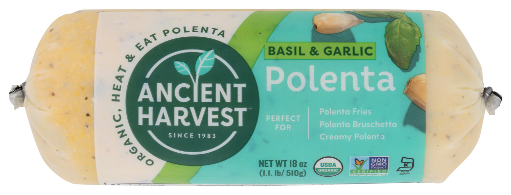 Ancient Harvest Polenta Basil & Garlic Organic