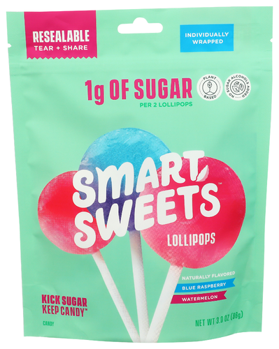 SmartSweets Lollipops, 3 oz