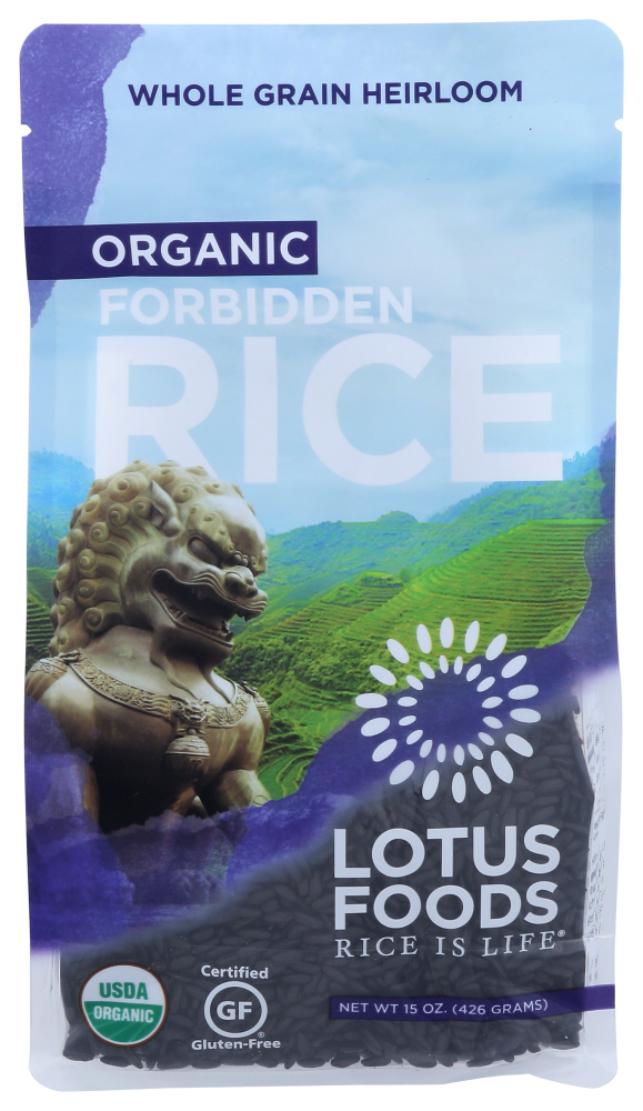 Lotus Foods Rice Forbidden Organic Gluten Free Black