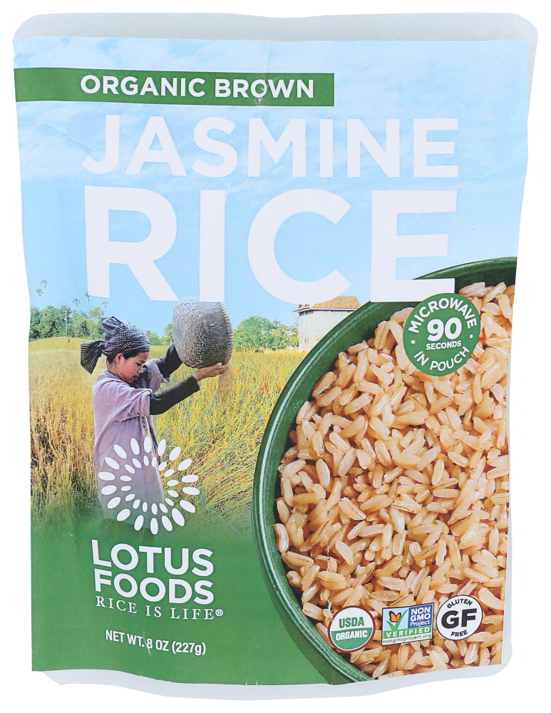 Lotus Foods Rice Jasmine Brown Organic, 8 oz