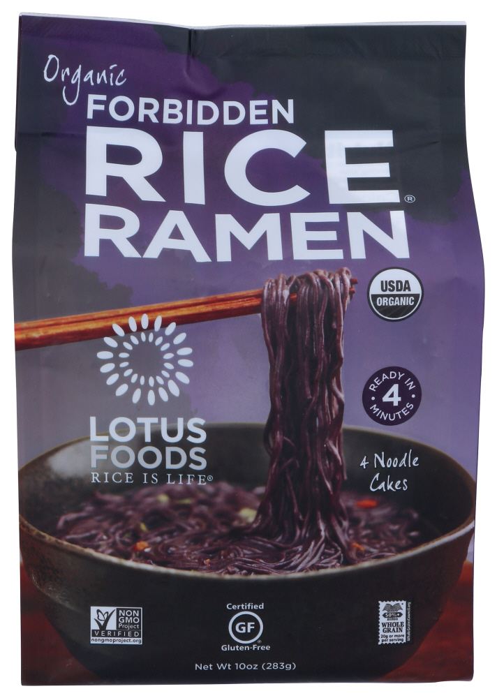 Lotus Foods Rice Ramen 4 pk Forbidden, 10 oz