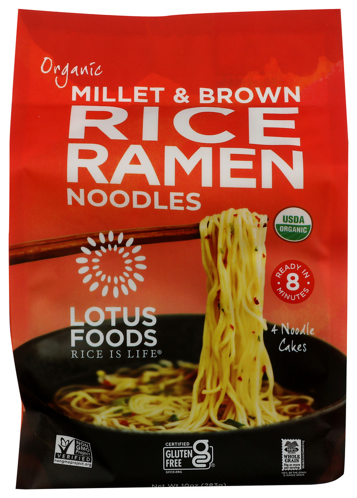 Lotus Foods Rice Ramen 4 pk Millet Brw