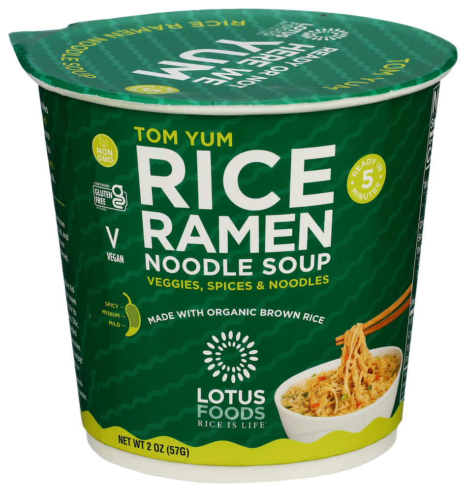 Lotus Foods Noodle Brwm Rice Cup Tom
