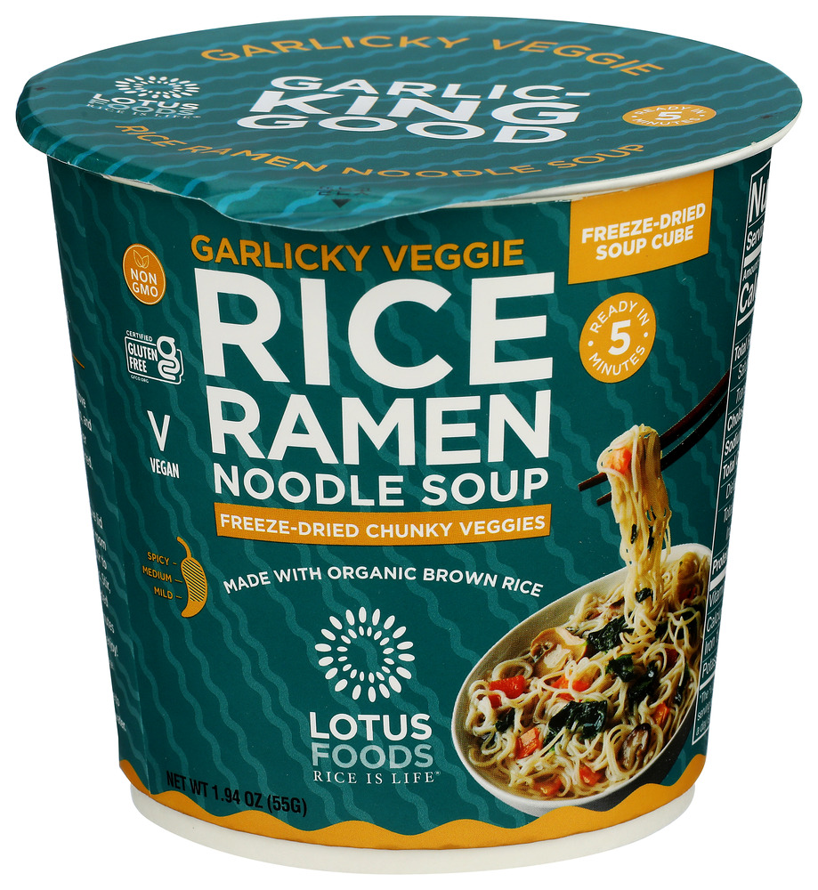 Lotus Foods Ramen Soup Cup Rice Garlic