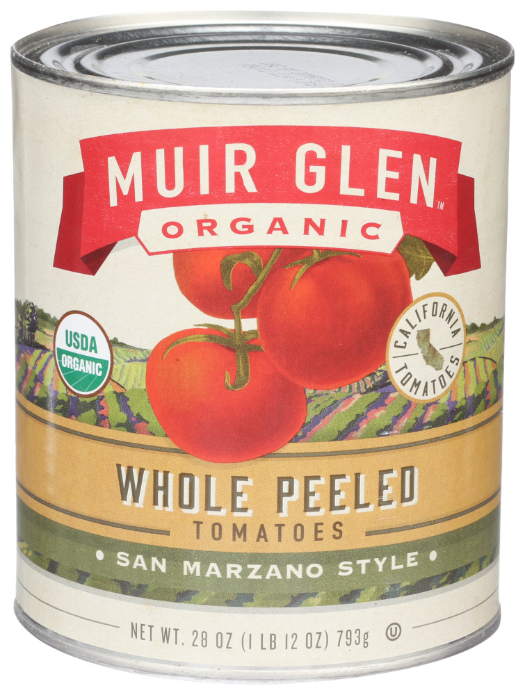 Muir Glen Tomato Plum Whole Peeled Organic