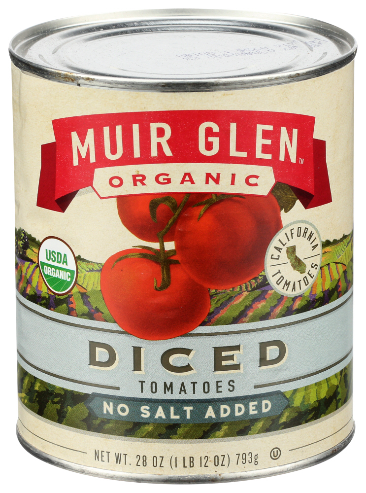 Muir Glen Tomatoes Dicd No Salt Organic, 28 oz