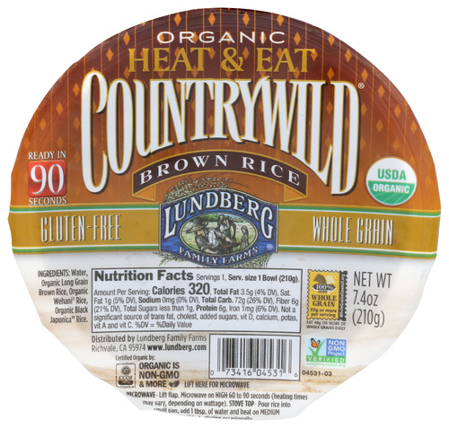 Lundberg Family Farms Rice Bowl Ready to Eat Cntry Wild