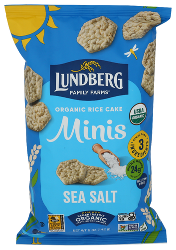 Lundberg Family Farms Rice Cakes Mini Sea Salt Organic