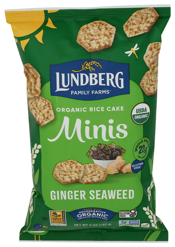 Lundberg Family Farms Rice Cakes Mini Ginger Swd, 5 oz
