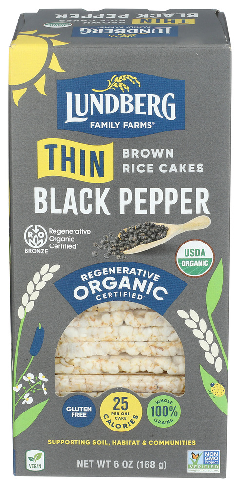 Lundberg Family Farms Cracked Black Pepper Thin St
