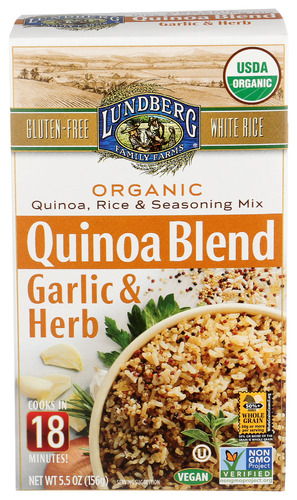 Lundberg Family Farms Quinoa White Rce Glc Hrb En, 5.5 oz