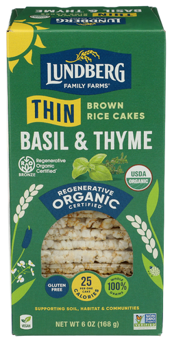Lundberg Family Farms Cracker Basil Thyme Thin
