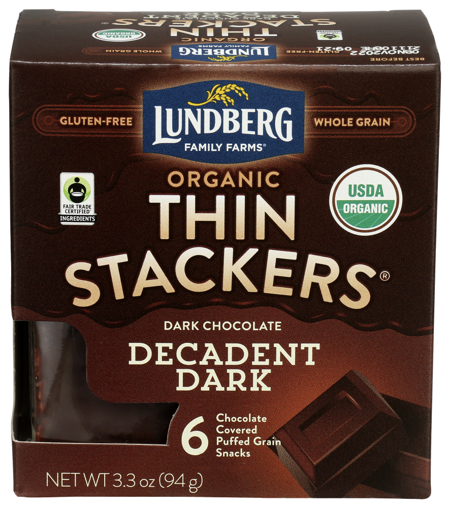Lundberg Family Farms Rice Cake Drkchoc Thin, 3.3 oz