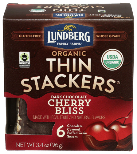 Lundberg Family Farms Rice Cake Dark Chocolate Chrry