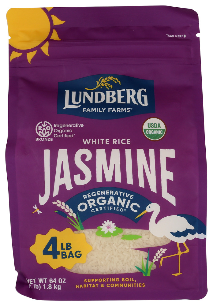 Lundberg Family Farms Rice White Jasmine Organic