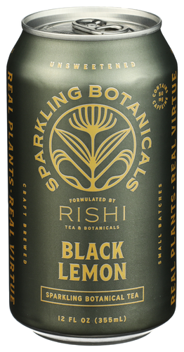 Rishi Tea Beverage Sparkling Black Lemon