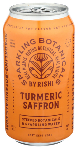 Rishi Tea Beverage Sparkling Turmeric Saffr