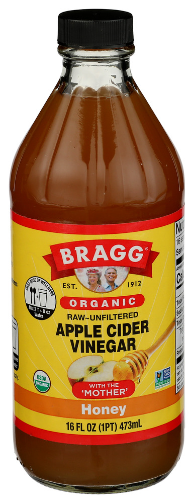 Bragg Vinegar Apple Cdr Honey Organic