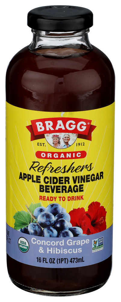 Bragg Beverage Apple Cider Grape&hibiscus