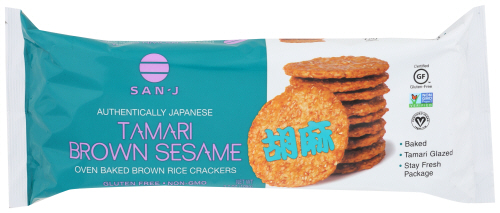 San-J Cracker Brown Rce Sesame