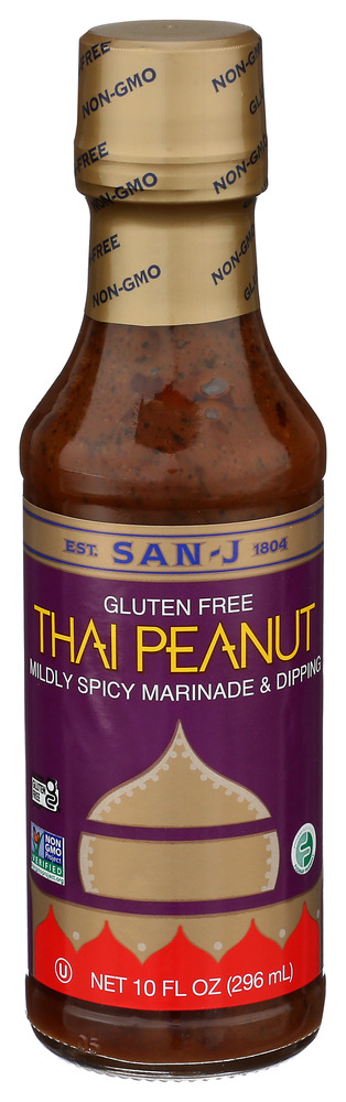 San-J Sauce Thai Peanut Gluten Free, 10 oz