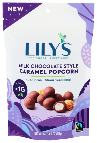 Lily's Sweets Popcorn Milk Chocolate Caramel