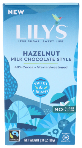 Lily's Sweets Bar Chocolate Hzlnut