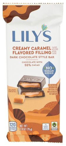 Lily's Sweets Bar Dark Chocolate Creamy Carml