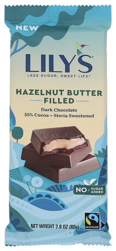 Lily's Sweets Bar Dark Chocolate Hzlnt Buttr