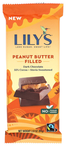 Lily's Sweets Bar Dark Chocolate Fld Peanut Butter