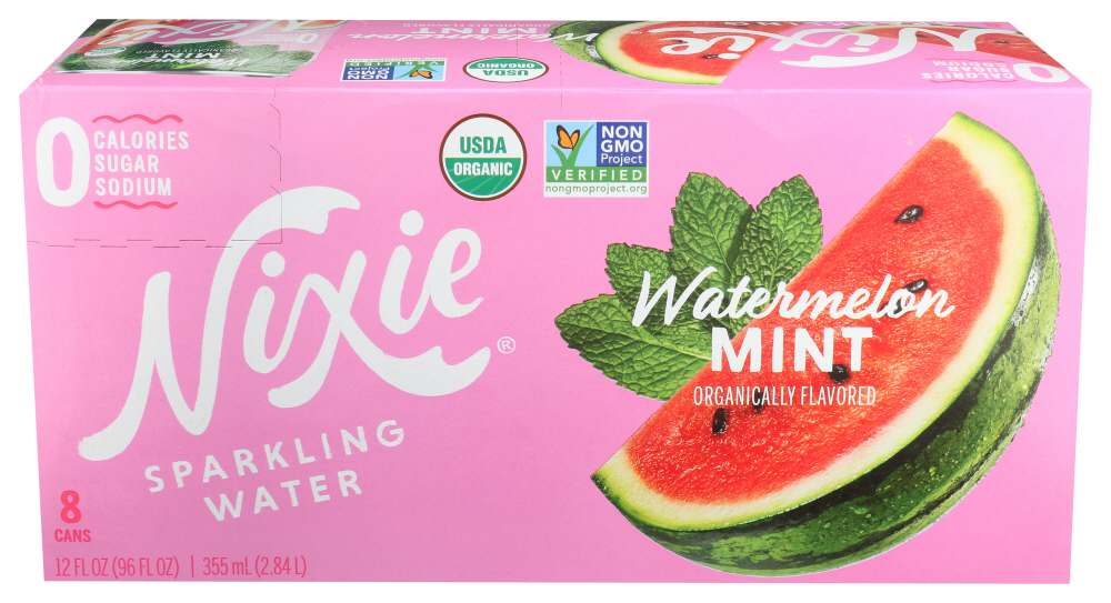 Nixie Sparkling Water Water Sparkling Wtrmln Mint 8 pk