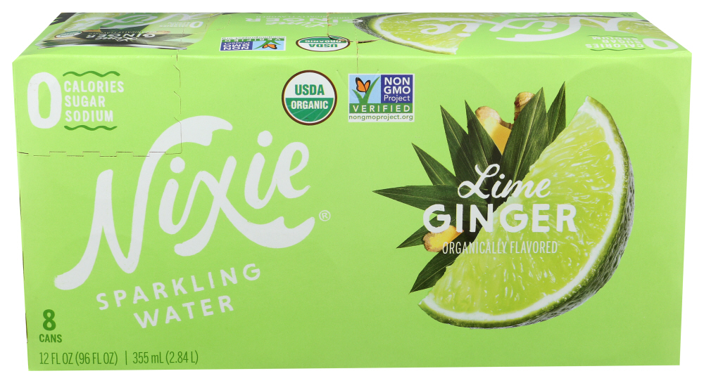 Nixie Sparkling Water Water Sparkling Lime Gingr 8 pk