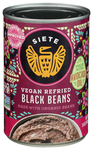 Siete Foods Refried Black Beans