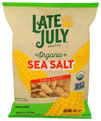 Late July Chip Tortilla Res Style Sea Salt, 10.1 oz