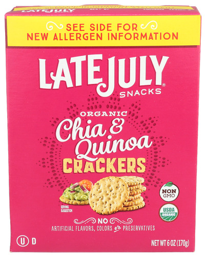 Late July Cracker Chia Quinoa, 6 oz