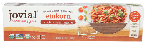 Jovial Foods Pasta Einkorn Whole Wheat Linguine, 12 oz