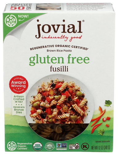 Jovial Foods Pasta Brown Rice Organic Fusilli