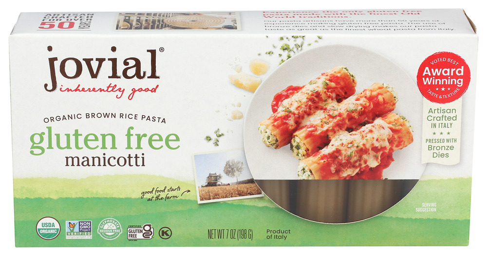 Jovial Foods Pasta Brown Rice Manicti Organic