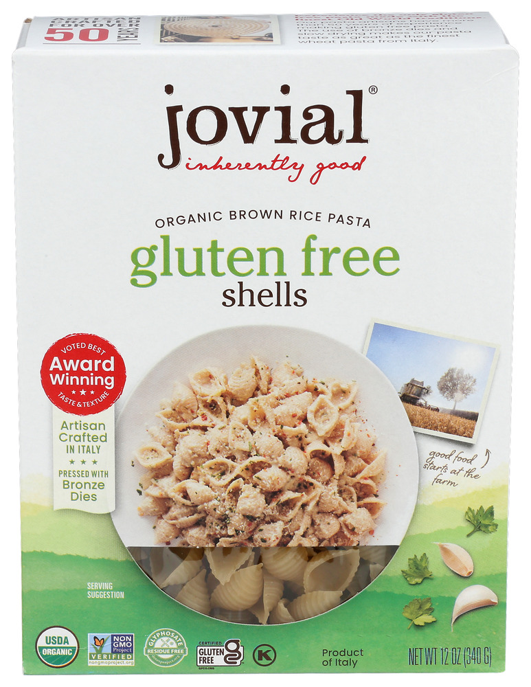 Jovial Foods Pasta Brown Rice Organic Shells