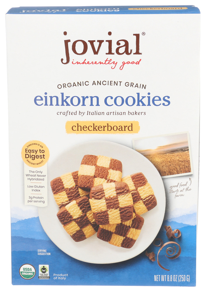 Jovial Foods Cookie Einkorn Checkerbrd