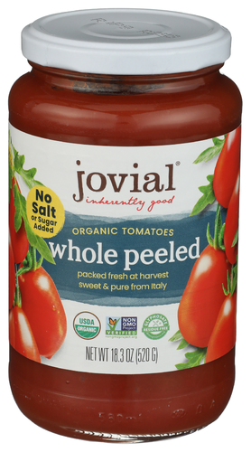 Jovial Foods Tomato Whole Peeled Organic