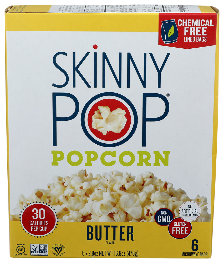 SkinnyPop Popcorn Mcro Bag Butter