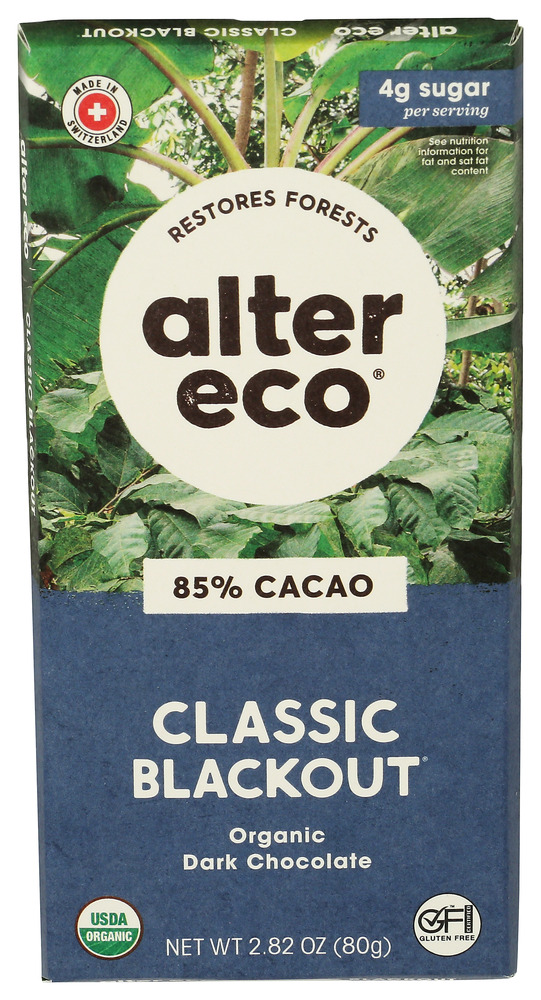 Alter Eco Chocolate Dark Blkout 85%