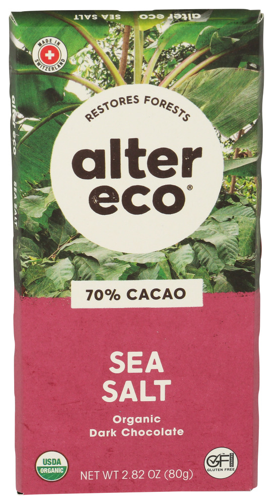 Alter Eco Chocolate Bar Dark Sea Salt