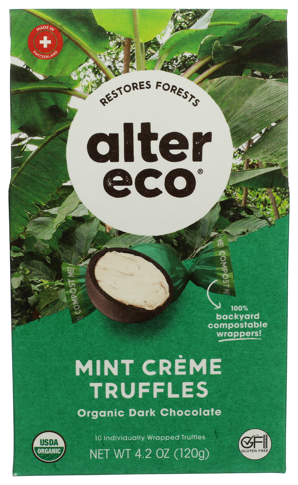 Alter Eco Chocolate Truffle Dark Mint Organic