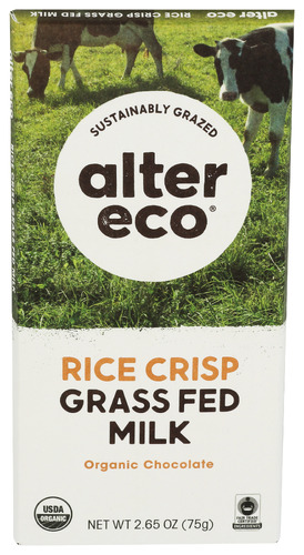 Alter Eco Chocolate Grssfd Milk Rice Crnch