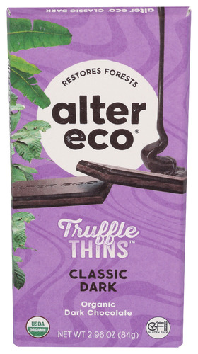 Alter Eco Chocolate Bar Truffle Thin Dark