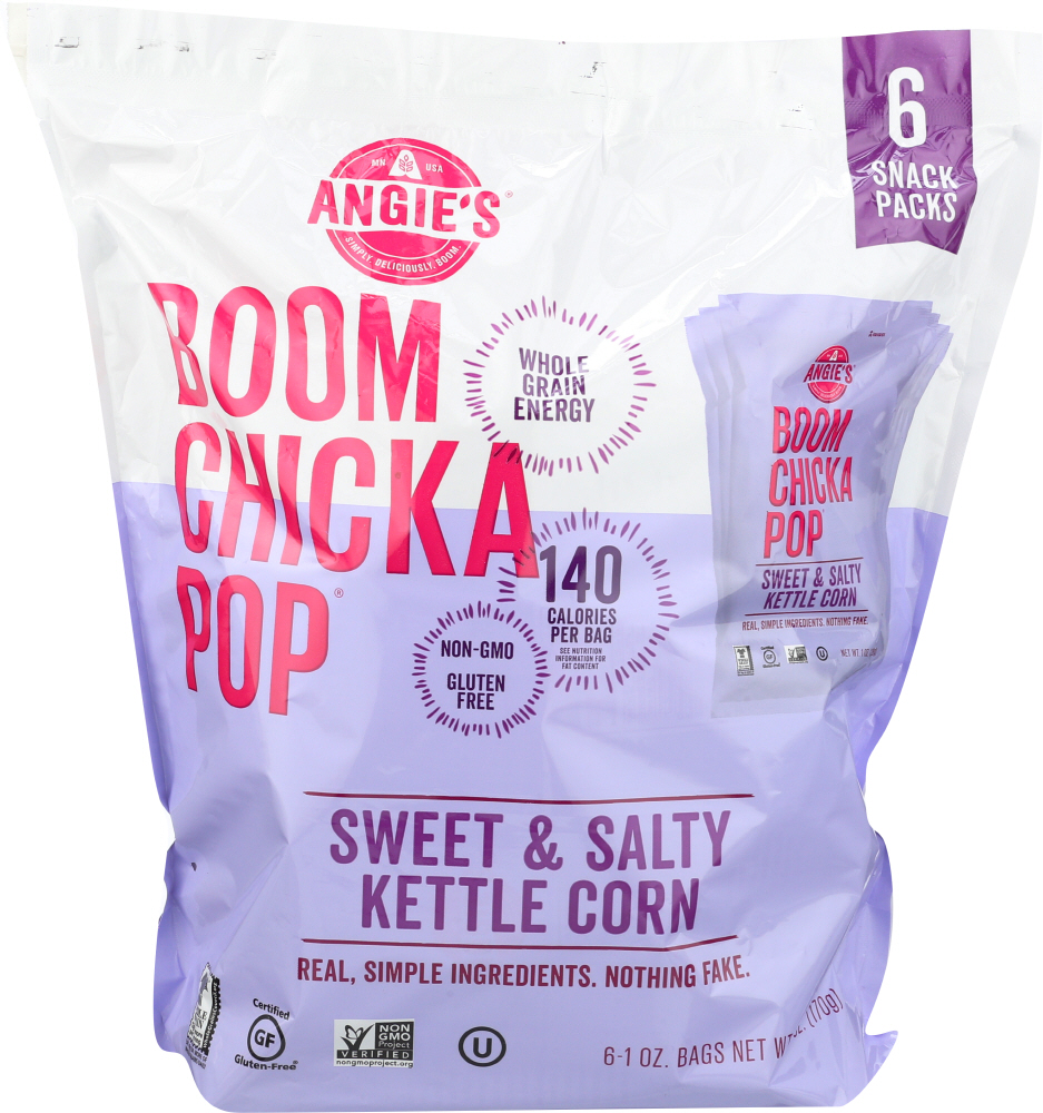 Angie's BOOMCHICKAPOP Popcorn Sweet N Salty 6 ct