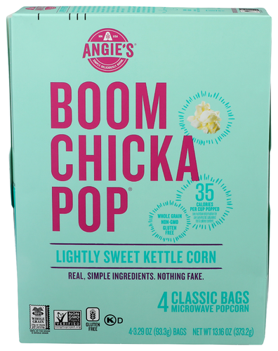 Angie's BOOMCHICKAPOP Popcorn Mcrowav Sweet Corn, 3.29 oz