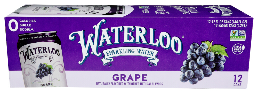 Waterloo Sparkling Water Water Sparkling Grape 12 pk